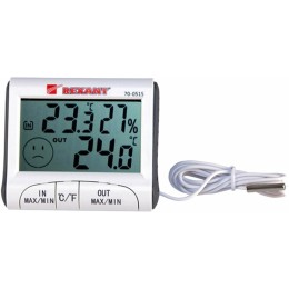 Метеостанции REXANT 70-0515 {Термогигрометр комнатно-уличный}